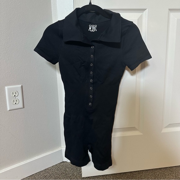 OQQ Pants - Black OQQ Romper